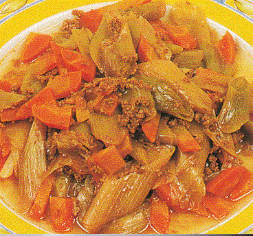 Kıymalı Pırasalı Barbunya