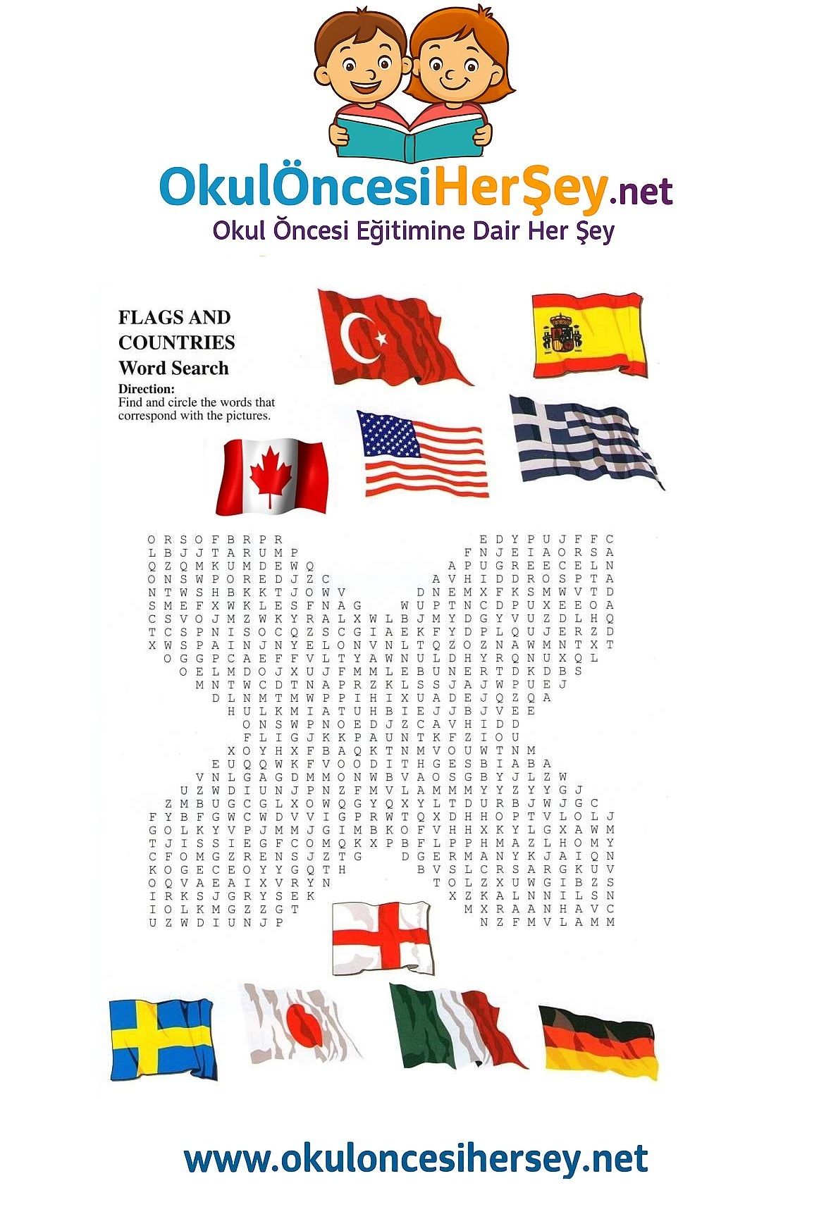 Çocuklar İçin   Kelime Arama  