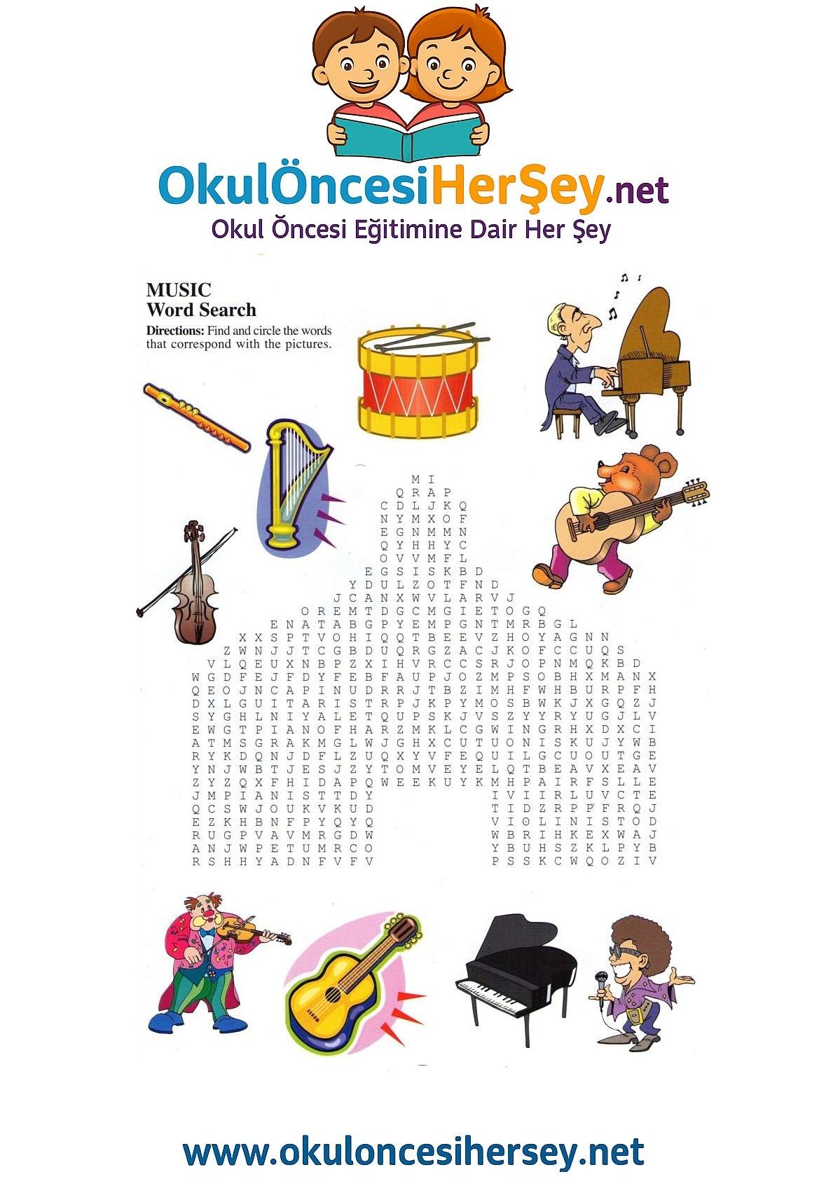Çocuklar İçin   Kelime Arama  