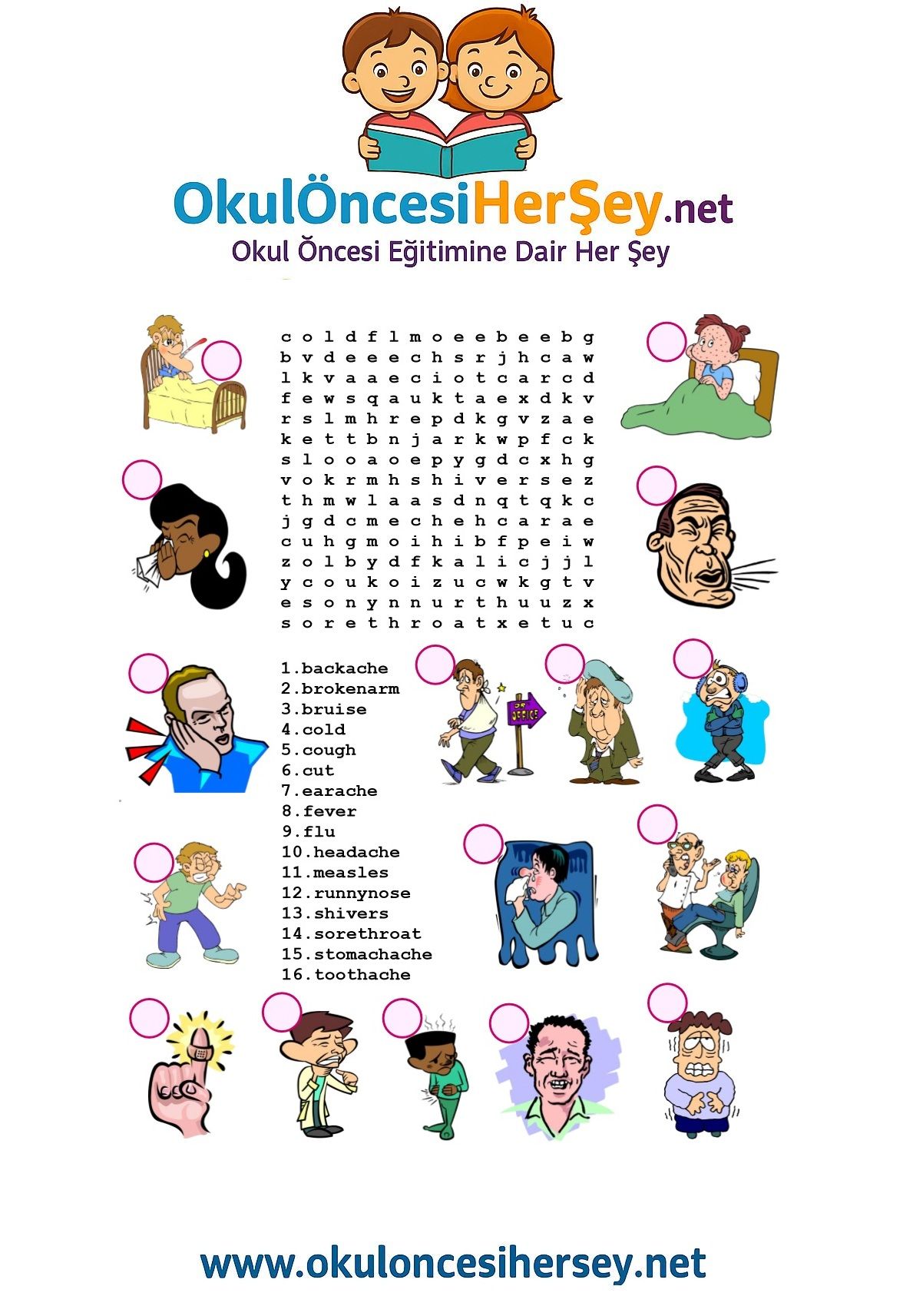 Çocuklar İçin   Kelime Arama  