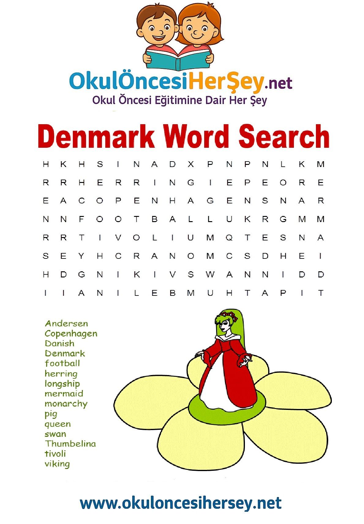 Çocuklar İçin   Kelime Arama  