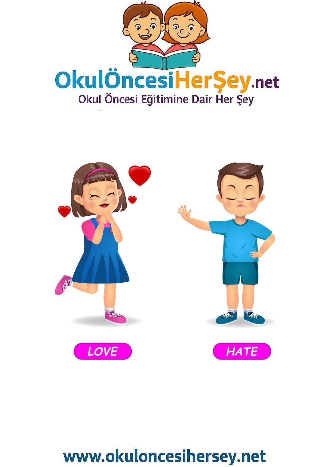 Çocuklar İçin   Zıt Kavramlar  