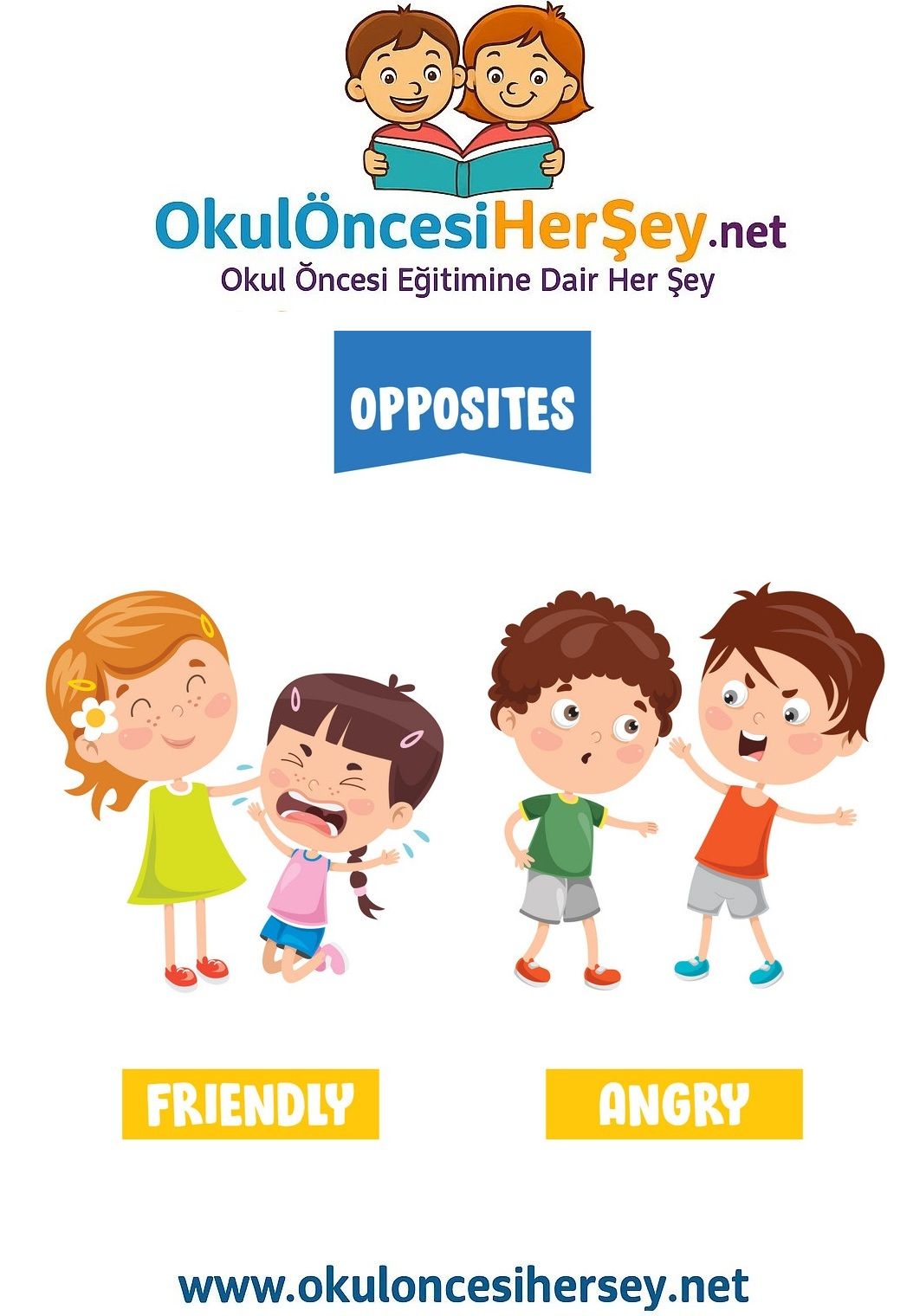 Çocuklar İçin   Zıt Kavramlar  