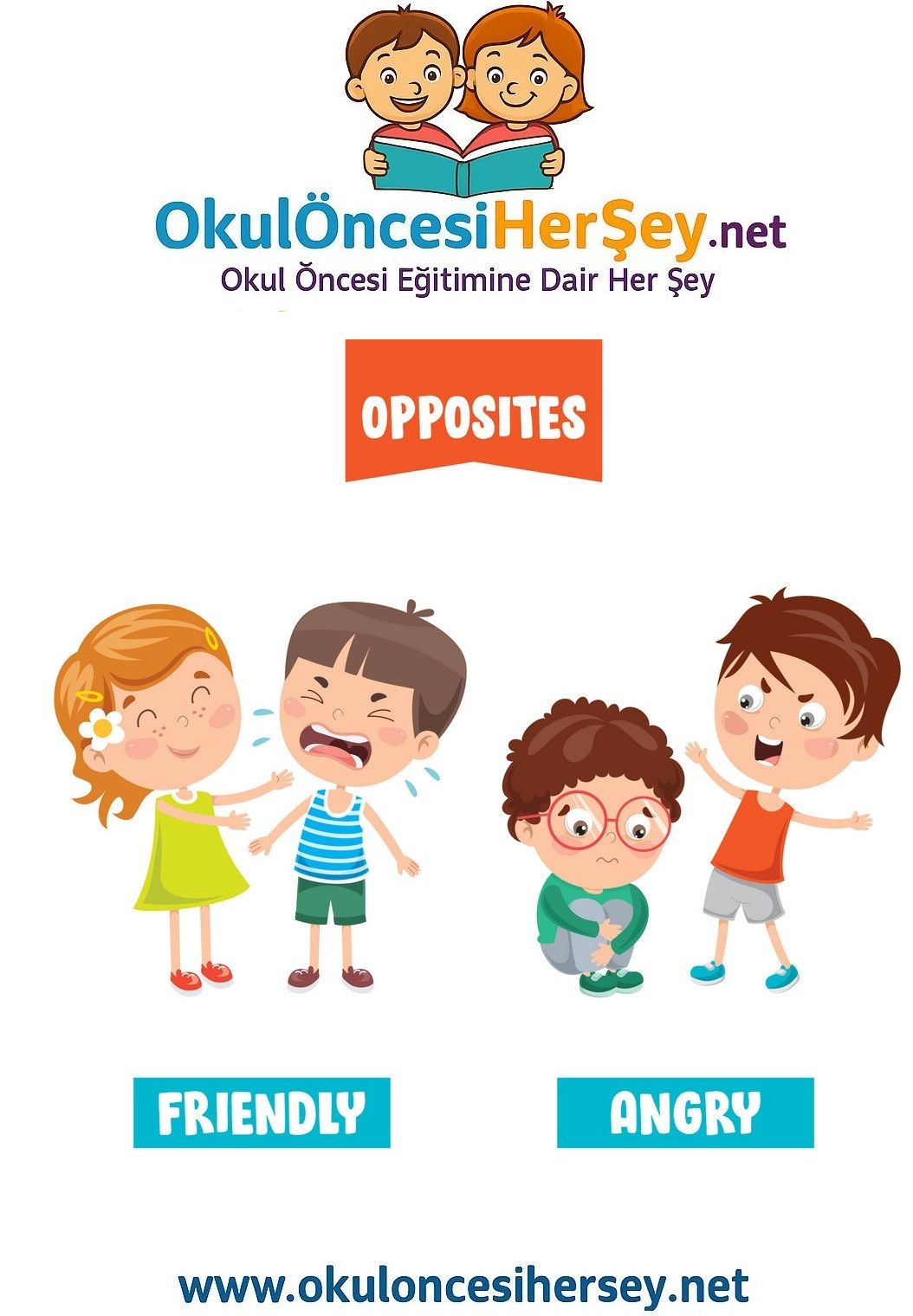 Çocuklar İçin   Zıt Kavramlar  