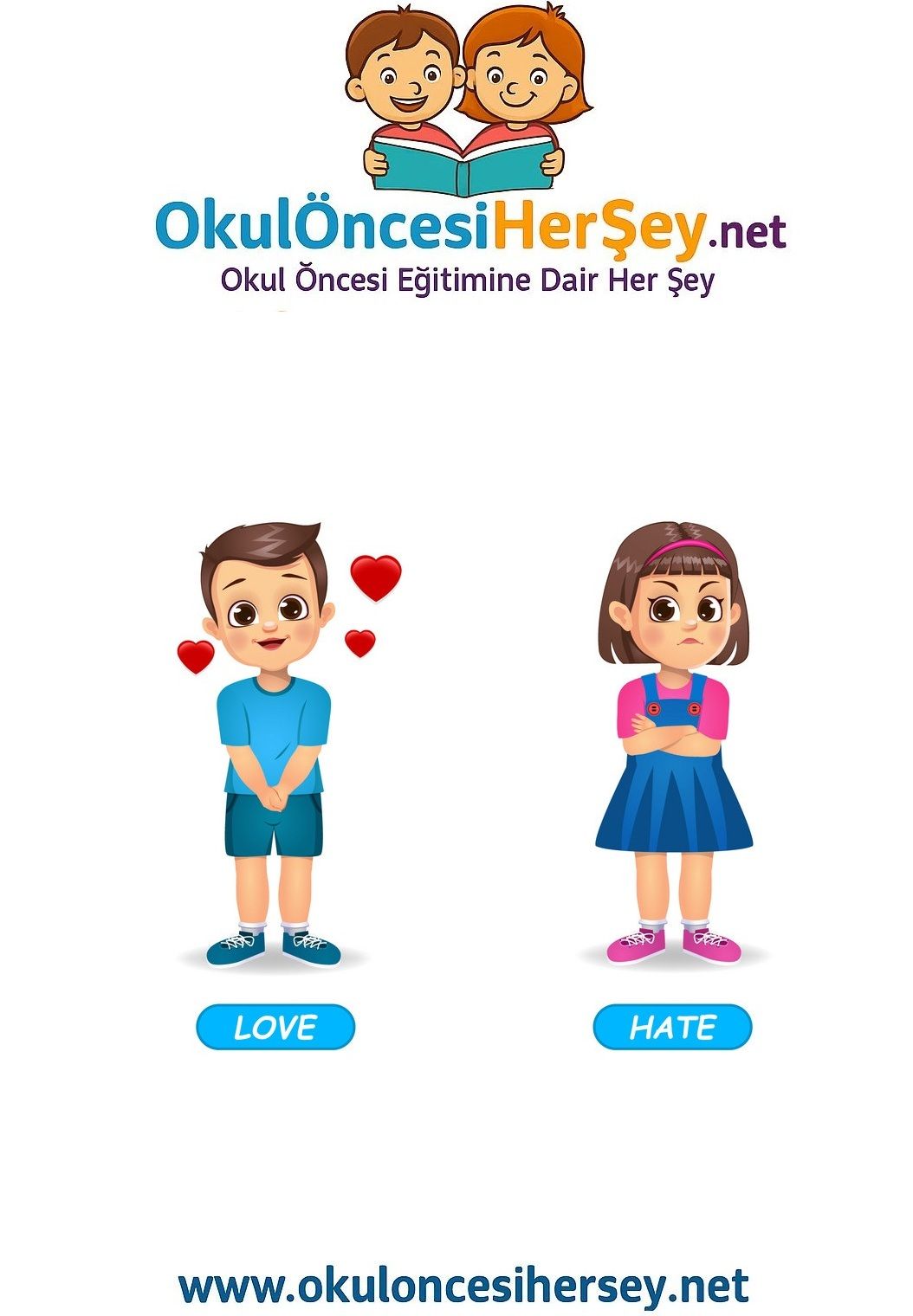 Çocuklar İçin   Zıt Kavramlar  