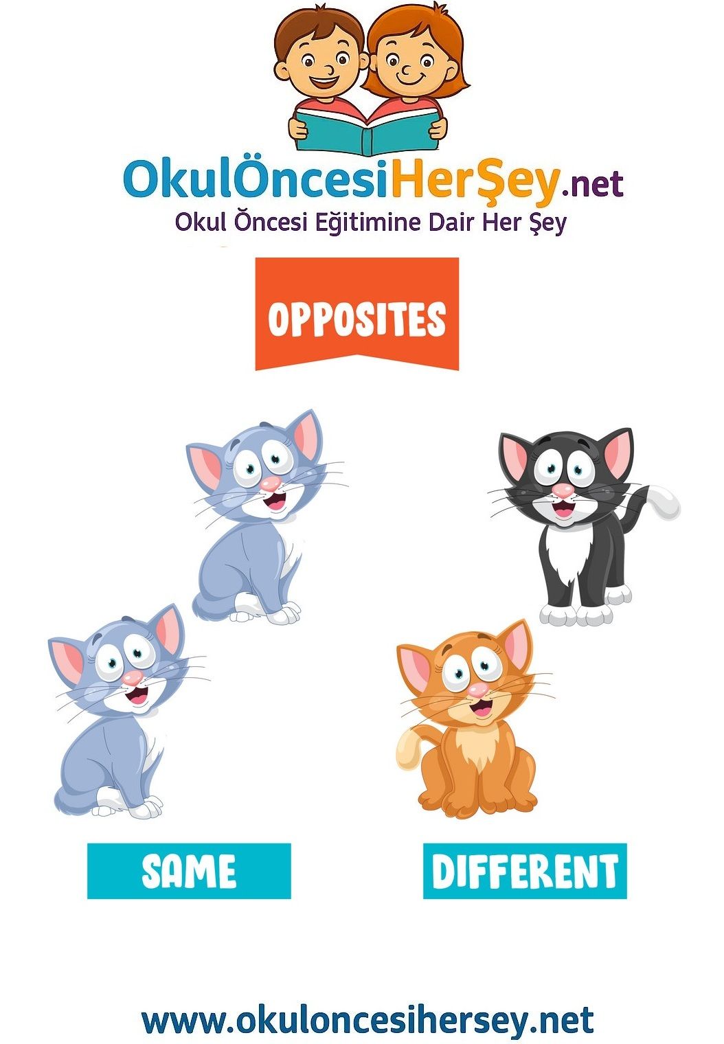 Çocuklar İçin   Zıt Kavramlar  