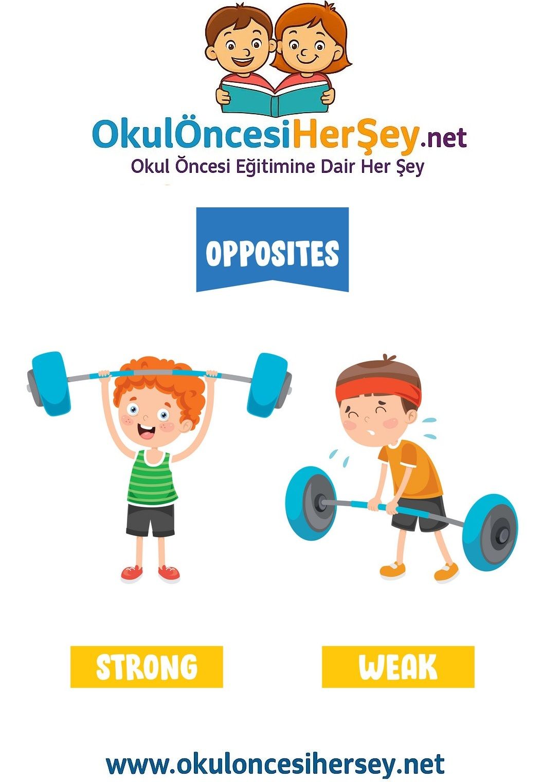 Çocuklar İçin   Zıt Kavramlar  