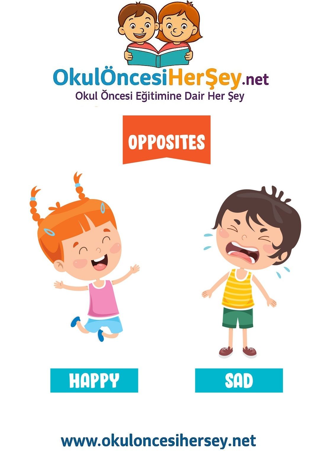 Çocuklar İçin   Zıt Kavramlar  