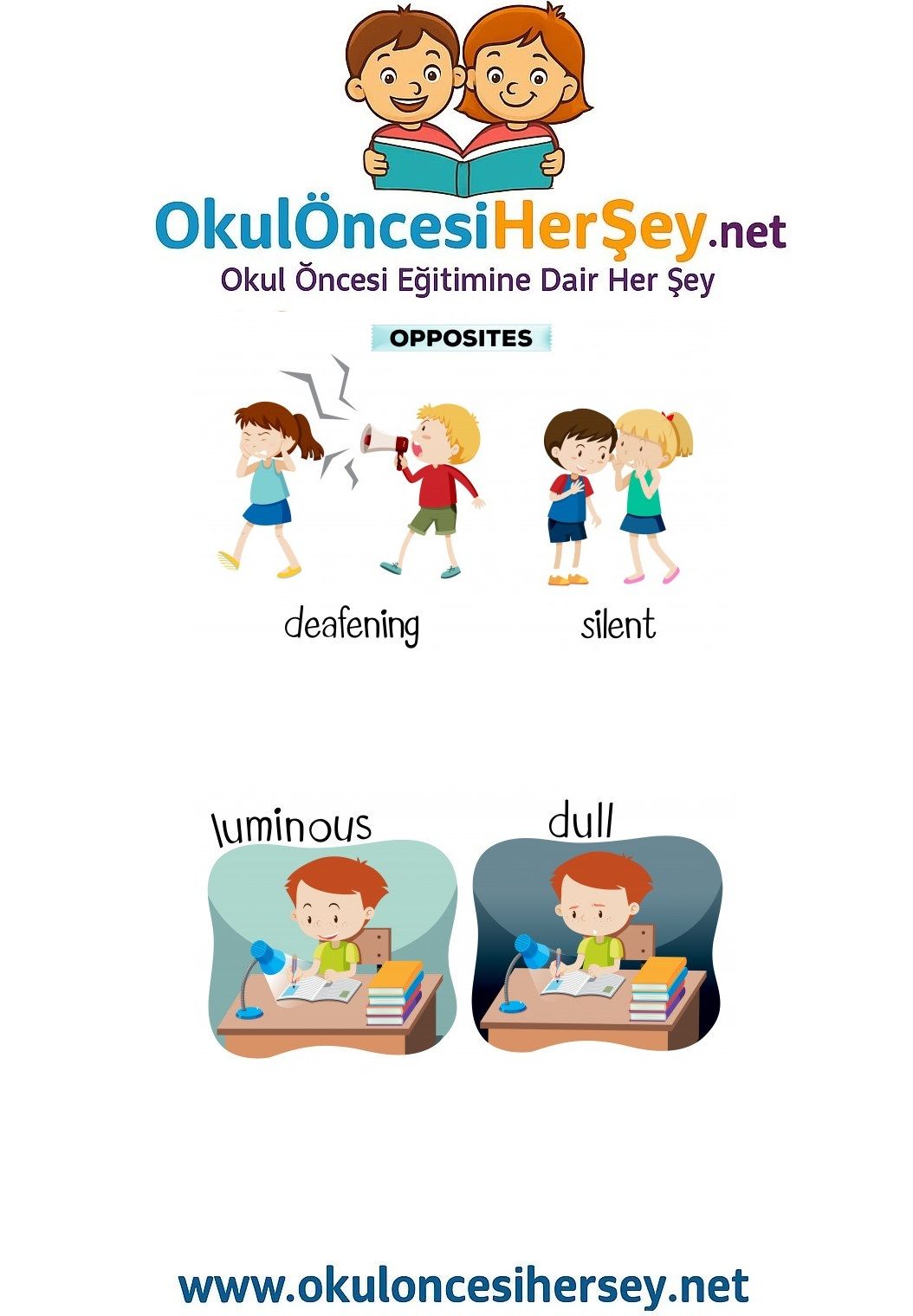 Çocuklar İçin   Zıt Kavramlar  