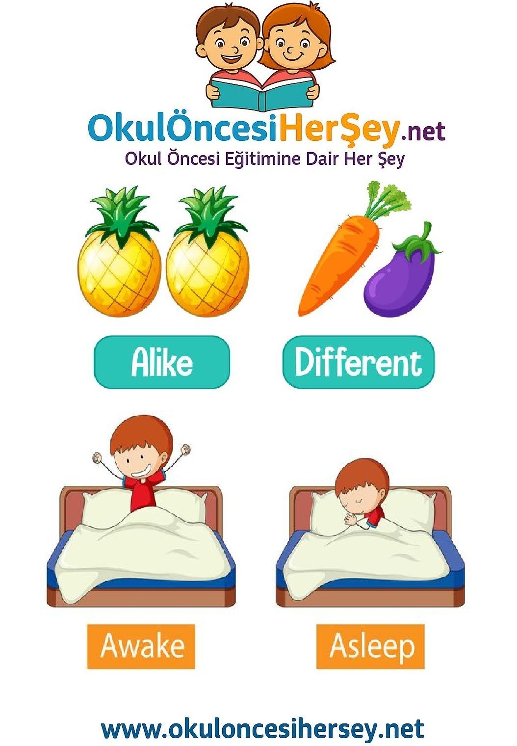 Çocuklar İçin   Zıt Kavramlar  