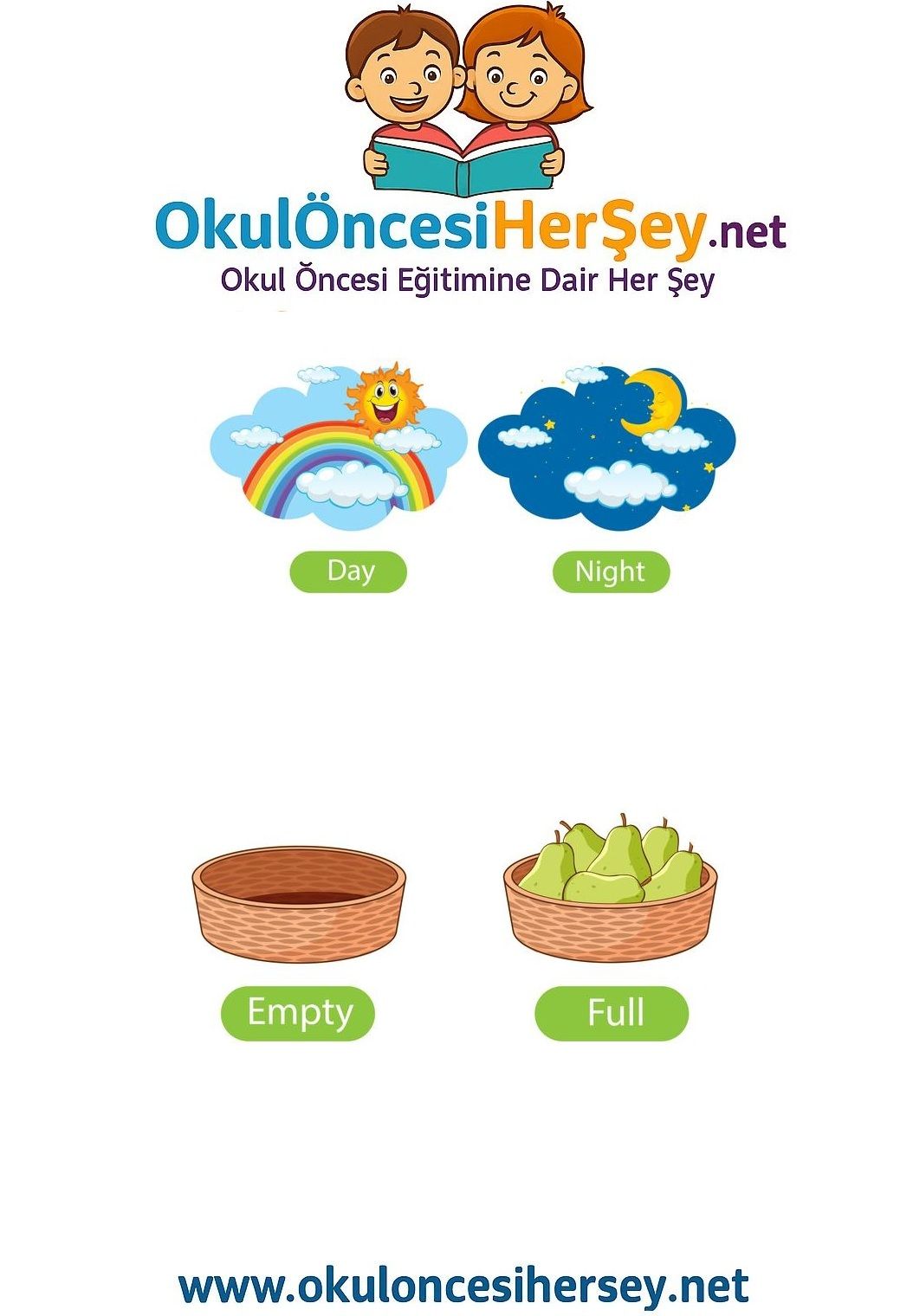 Çocuklar İçin   Zıt Kavramlar  