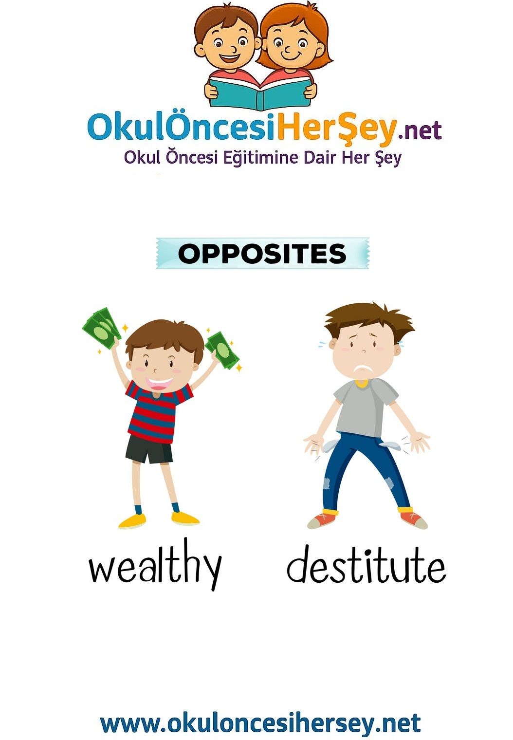 Çocuklar İçin   Zıt Kavramlar  