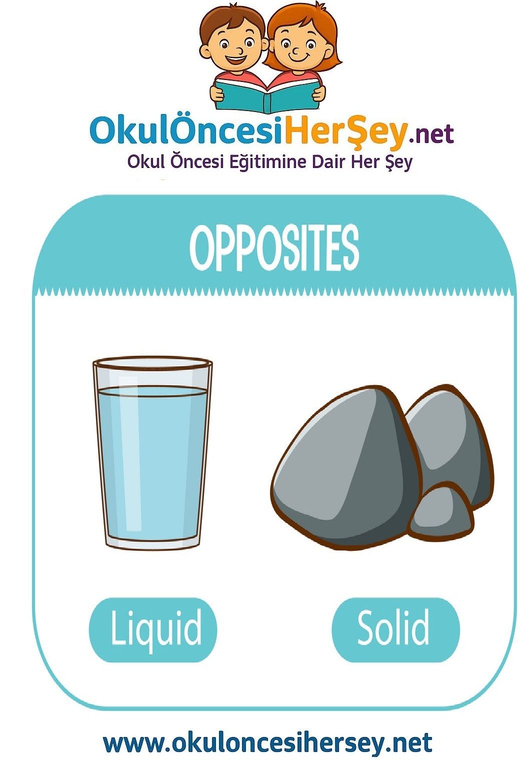 Çocuklar İçin   Zıt Kavramlar  