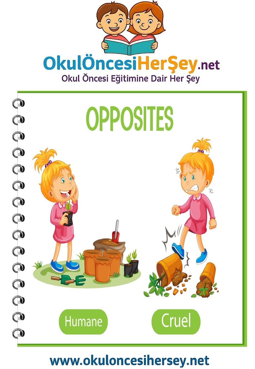 Çocuklar İçin   Zıt Kavramlar  