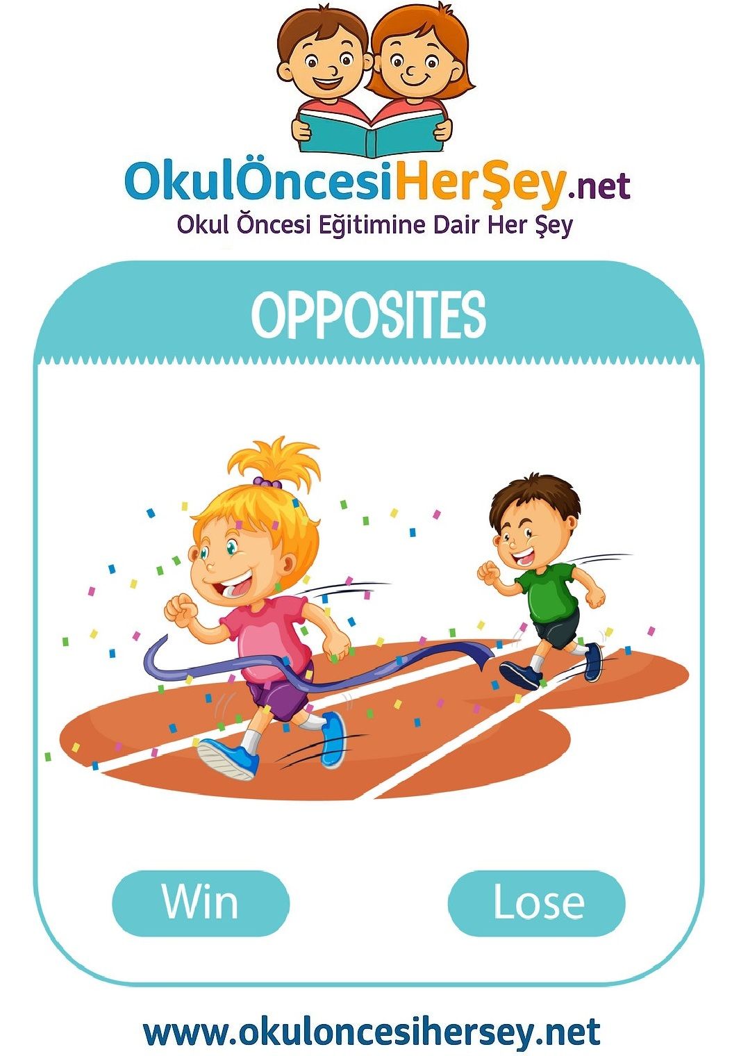 Çocuklar İçin   Zıt Kavramlar  