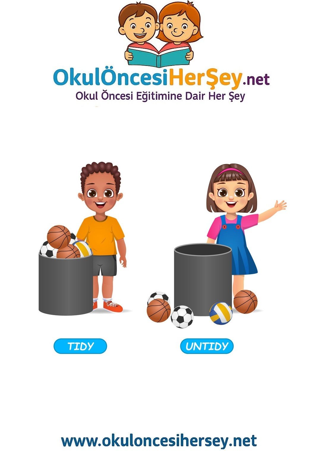 Çocuklar İçin   Zıt Kavramlar  