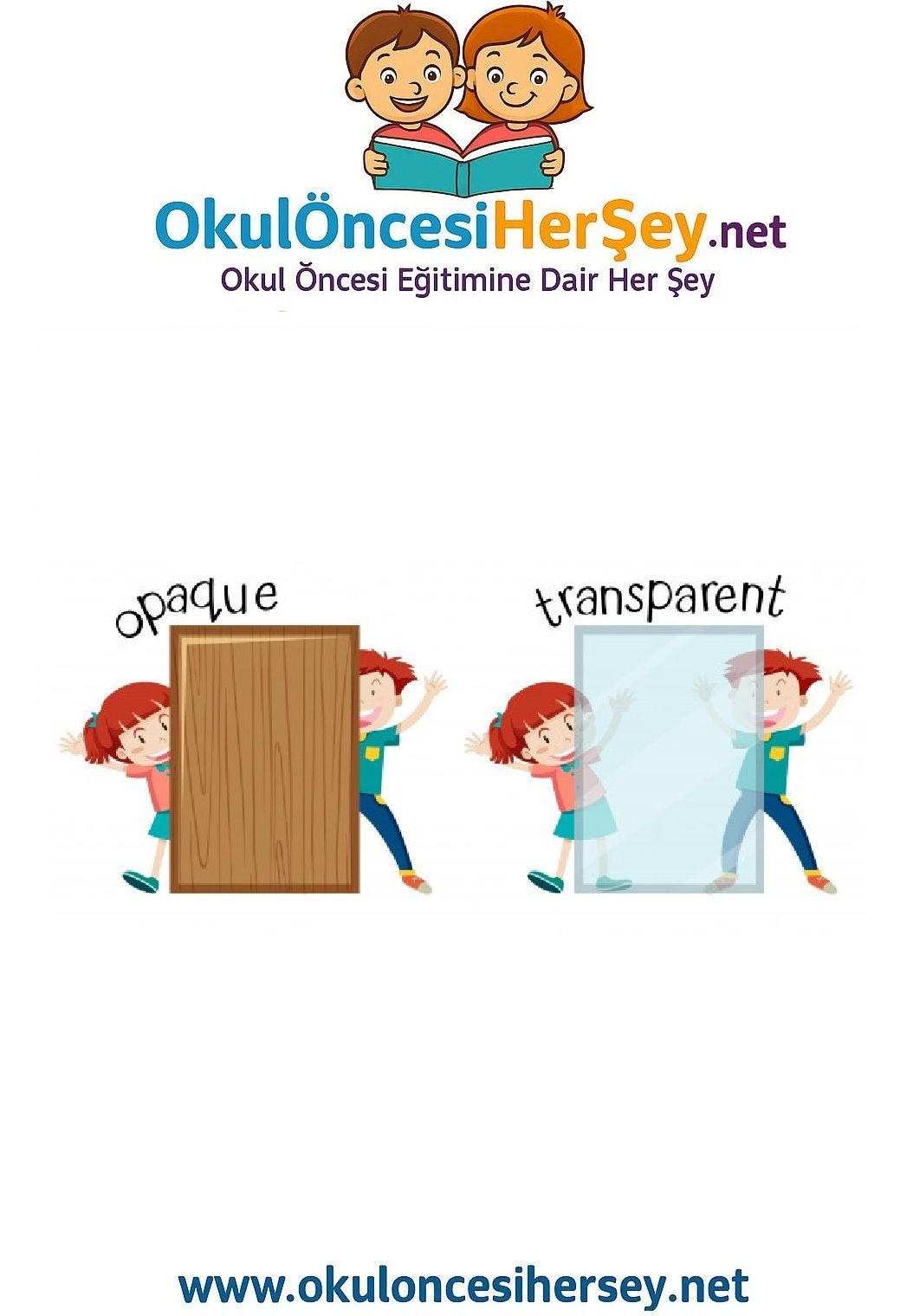 Çocuklar İçin   Zıt Kavramlar  