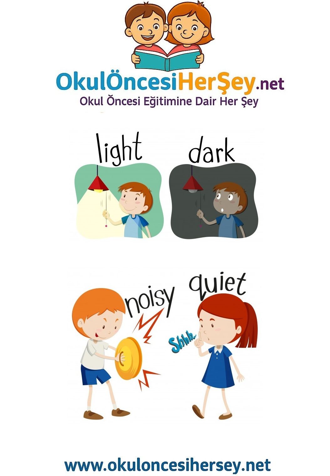 Çocuklar İçin   Zıt Kavramlar  