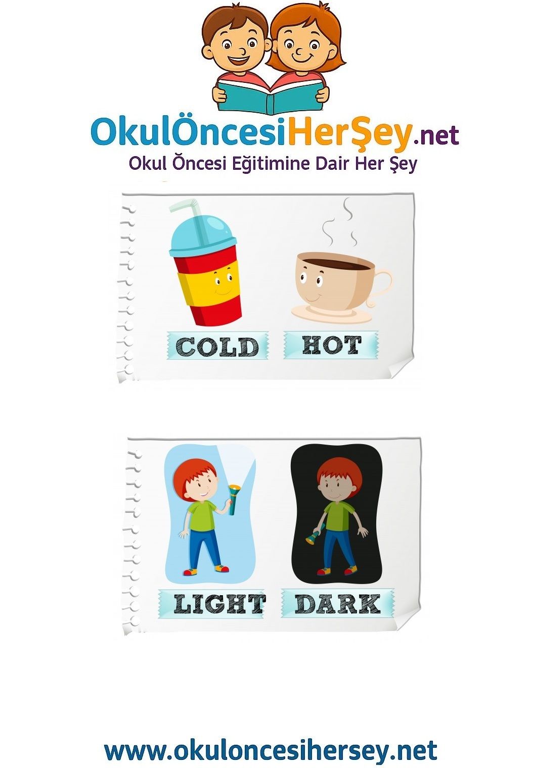 Çocuklar İçin   Zıt Kavramlar  