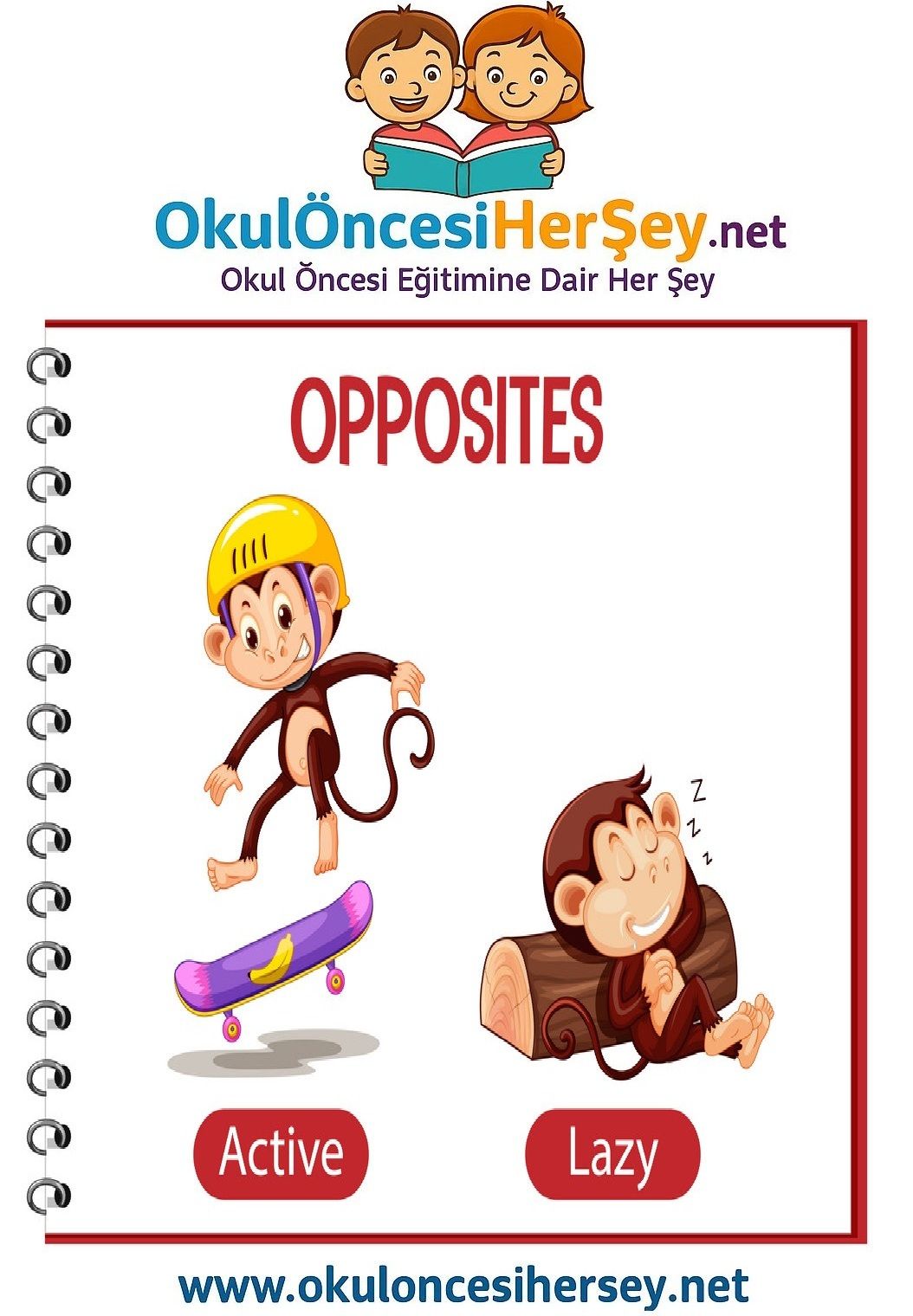 Çocuklar İçin   Zıt Kavramlar  