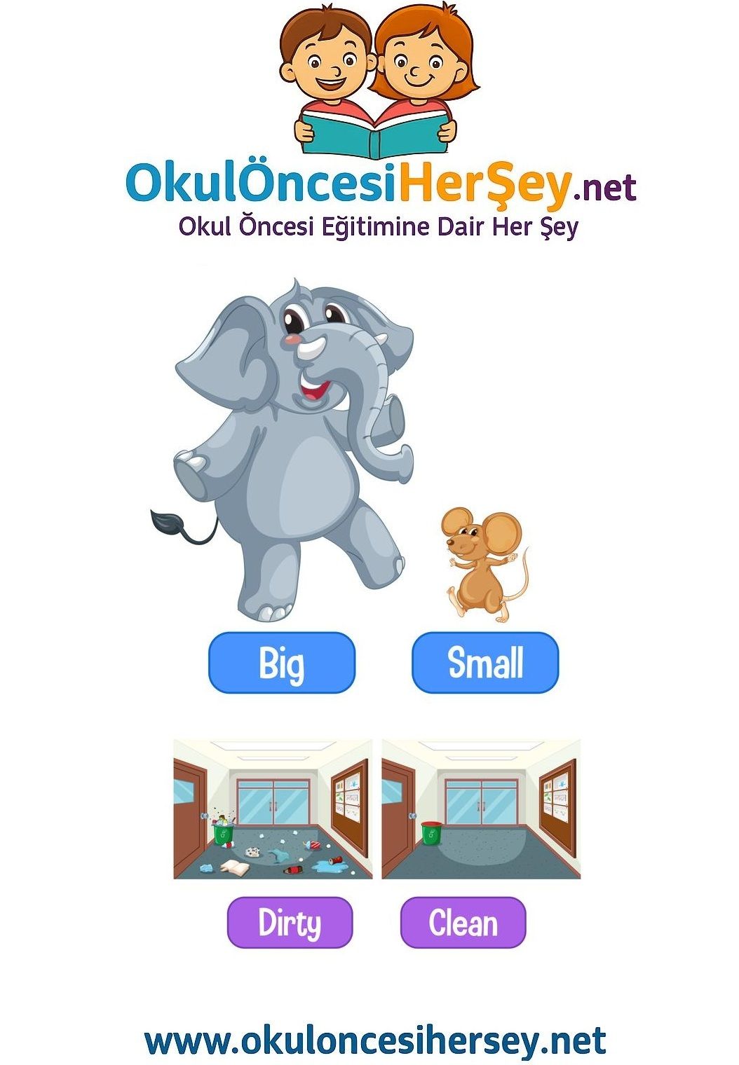 Çocuklar İçin   Zıt Kavramlar  