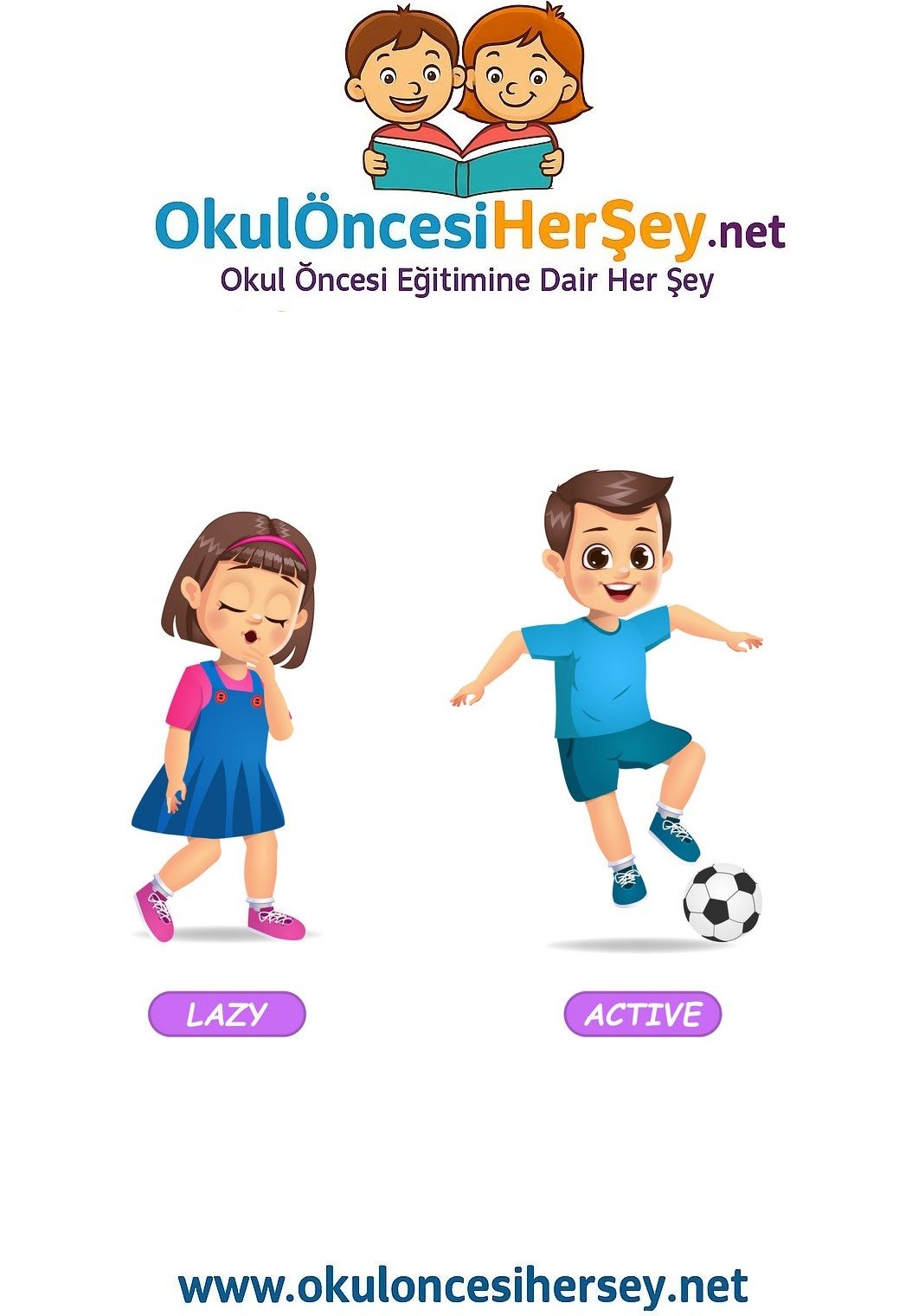 Çocuklar İçin   Zıt Kavramlar  