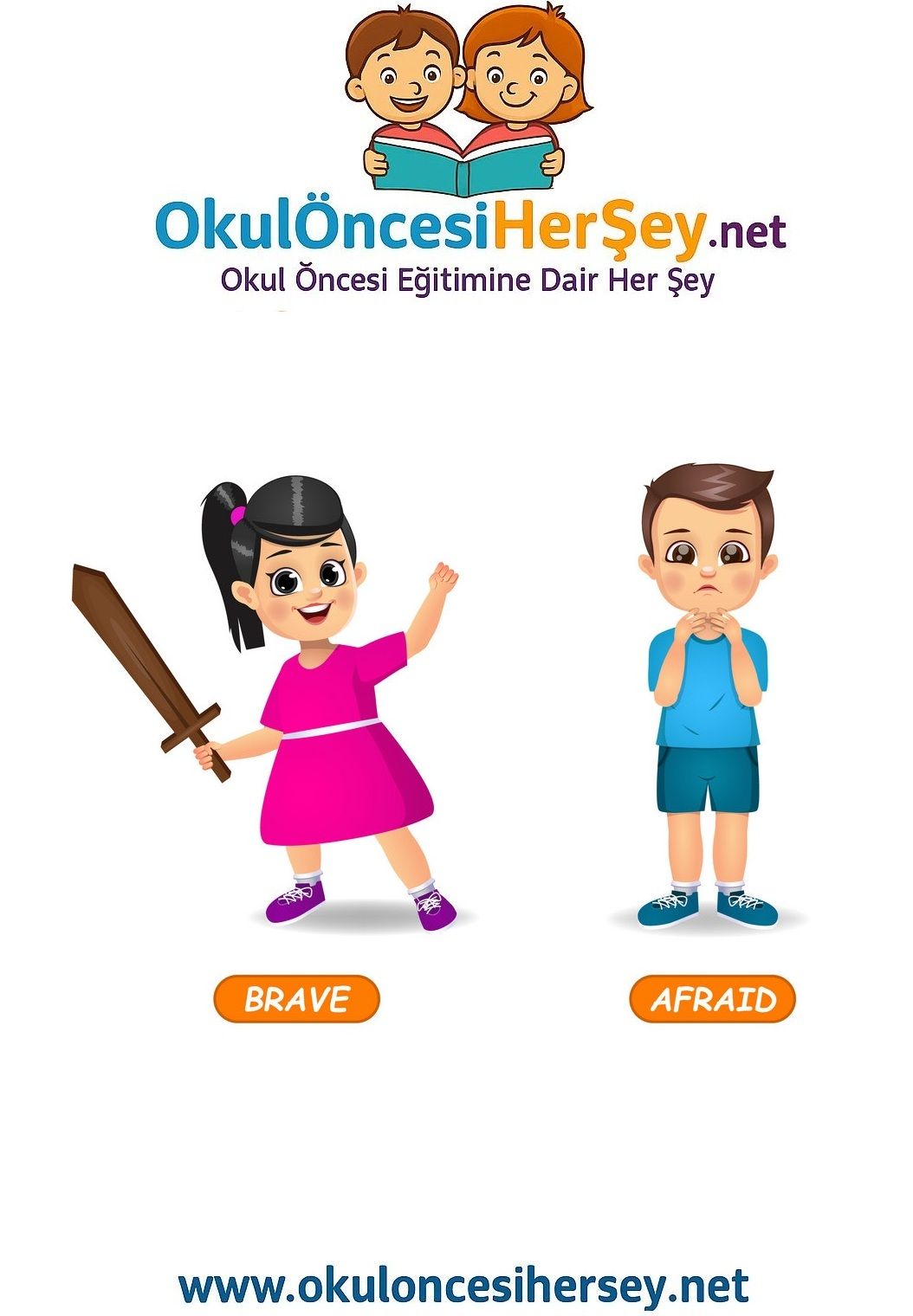 Çocuklar İçin   Zıt Kavramlar  