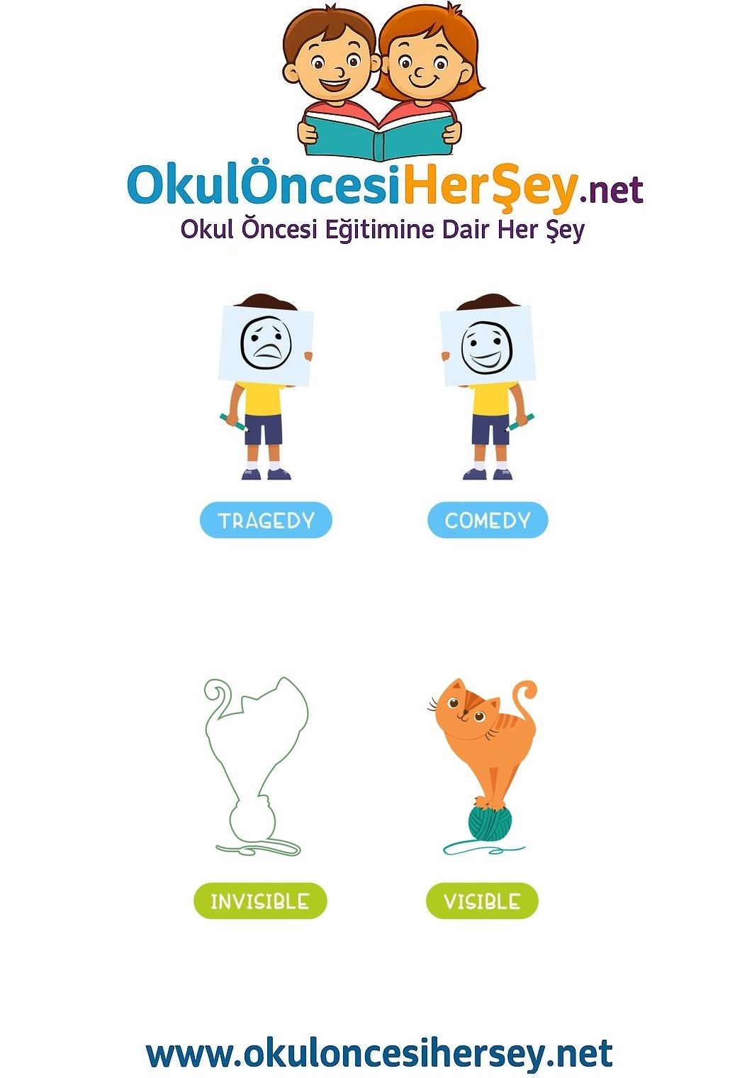 Çocuklar İçin   Zıt Kavramlar  