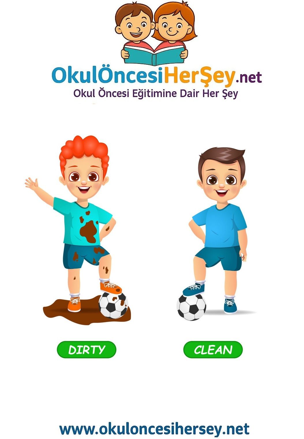 Çocuklar İçin   Zıt Kavramlar  