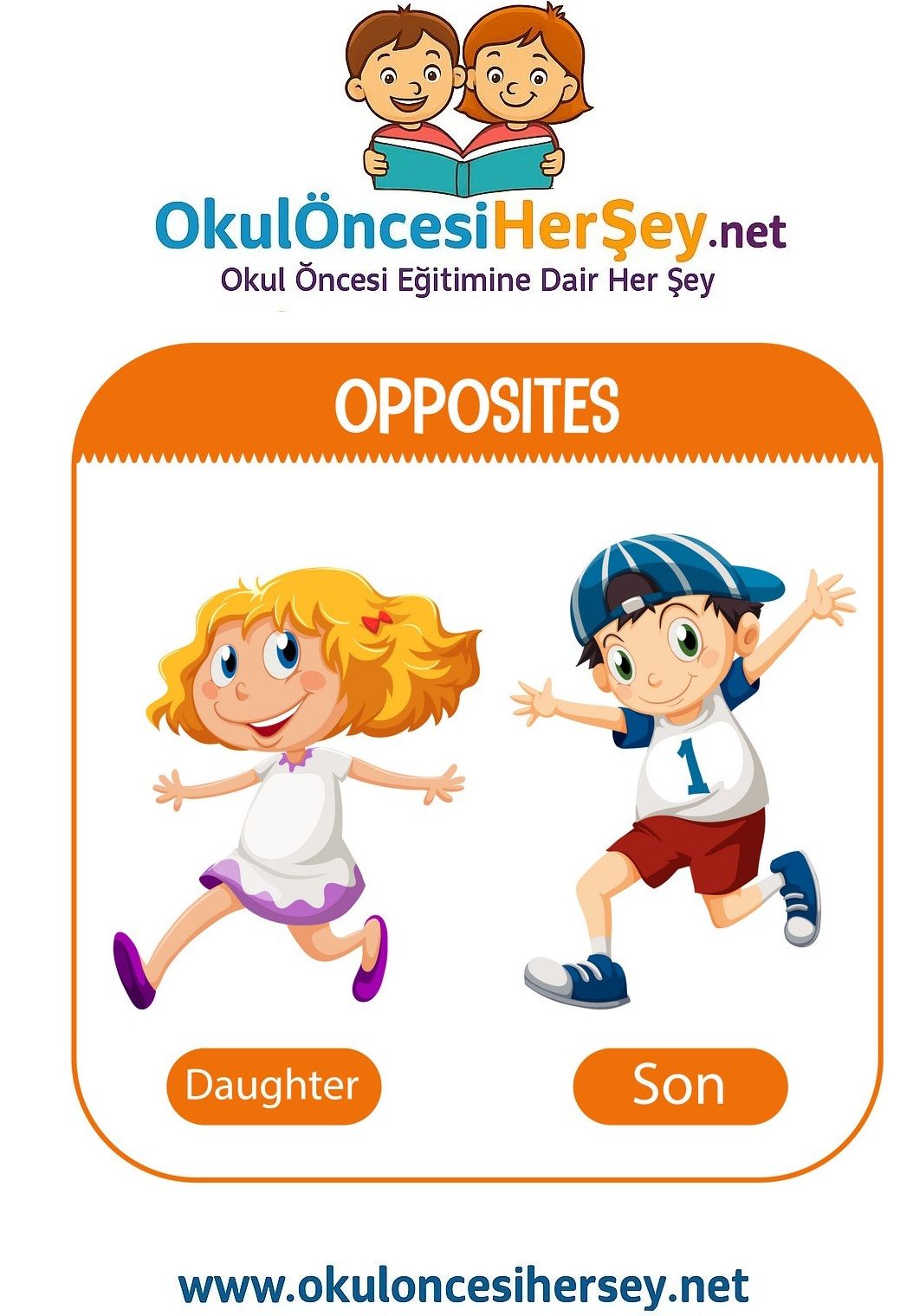 Çocuklar İçin   Zıt Kavramlar  