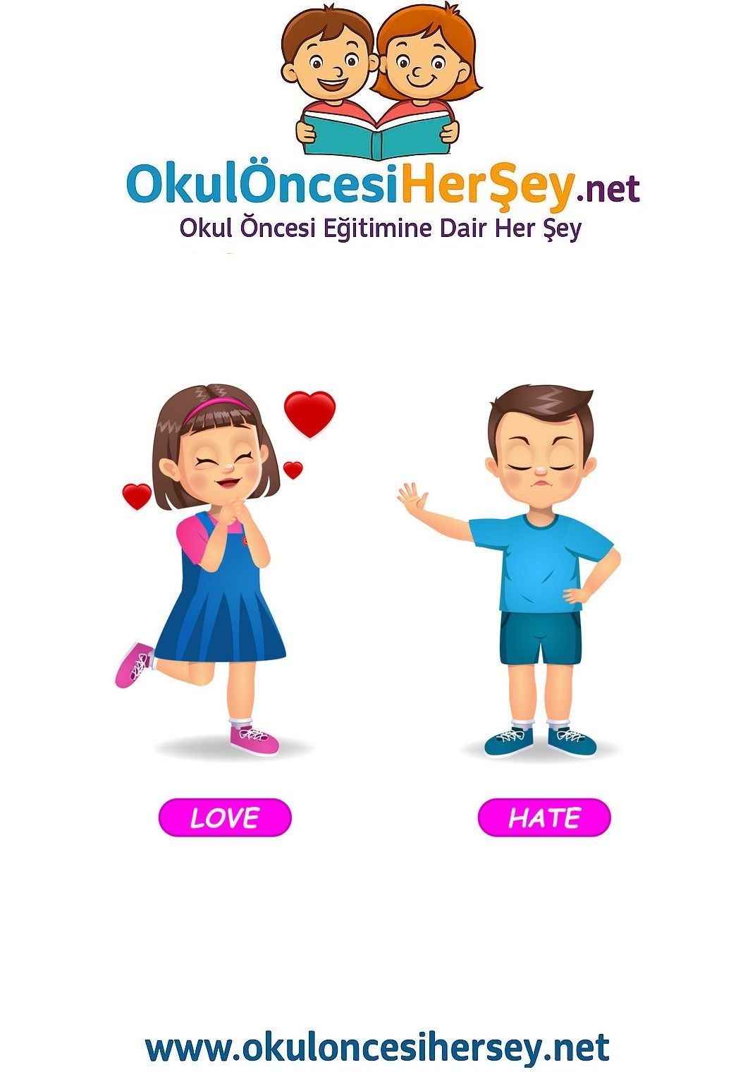 Çocuklar İçin   Zıt Kavramlar  