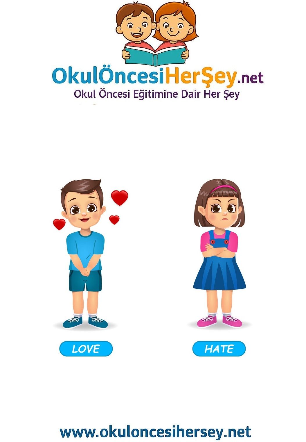 Çocuklar İçin   Zıt Kavramlar  