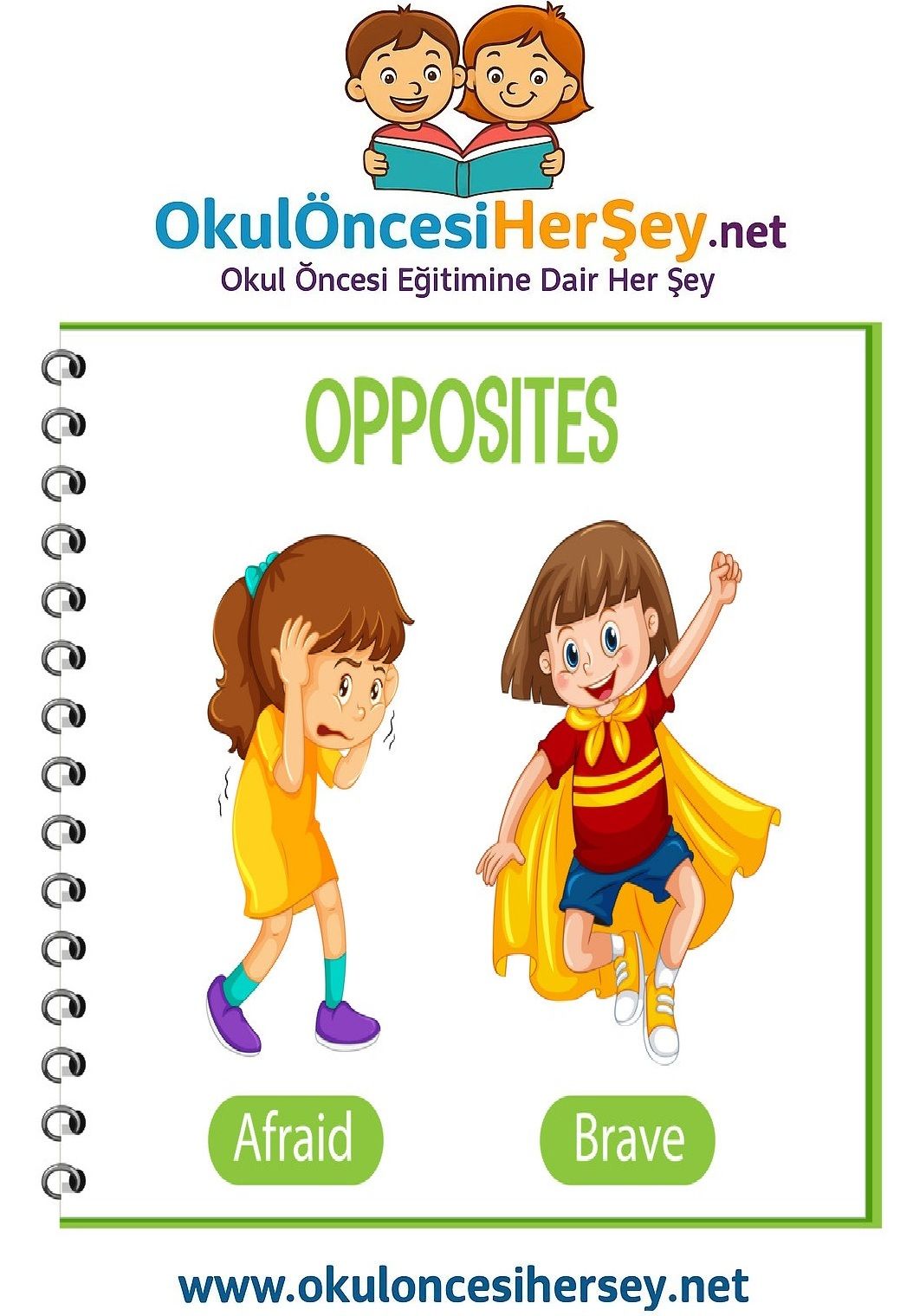 Çocuklar İçin   Zıt Kavramlar  