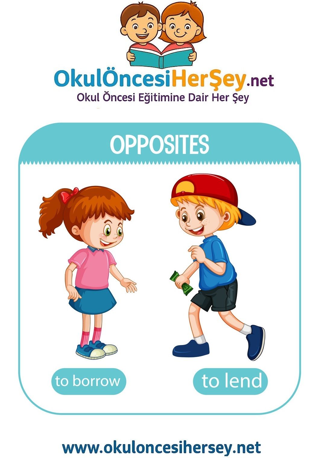 Çocuklar İçin   Zıt Kavramlar  