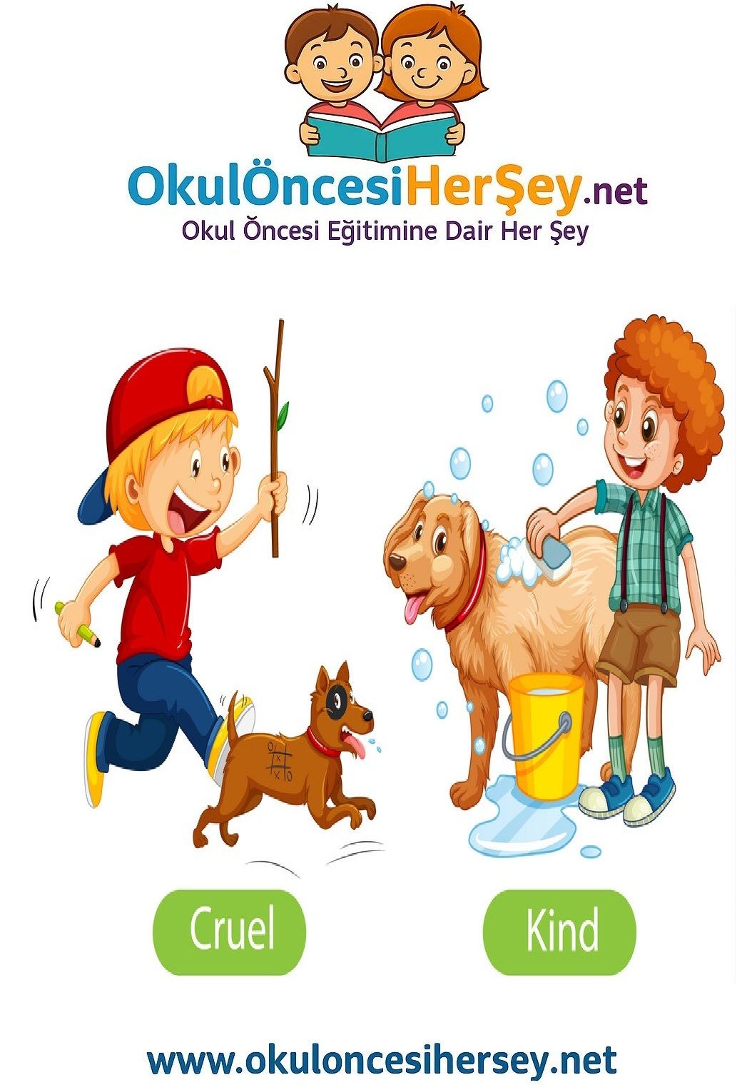 Çocuklar İçin   Zıt Kavramlar  