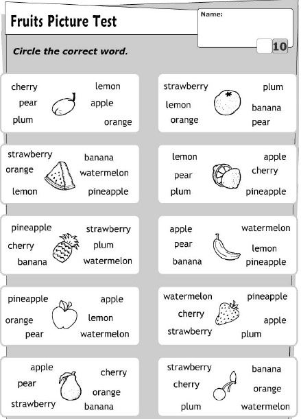 Çocuklar İçin   Doğru Kelimeyi Bul Çalışmaları  