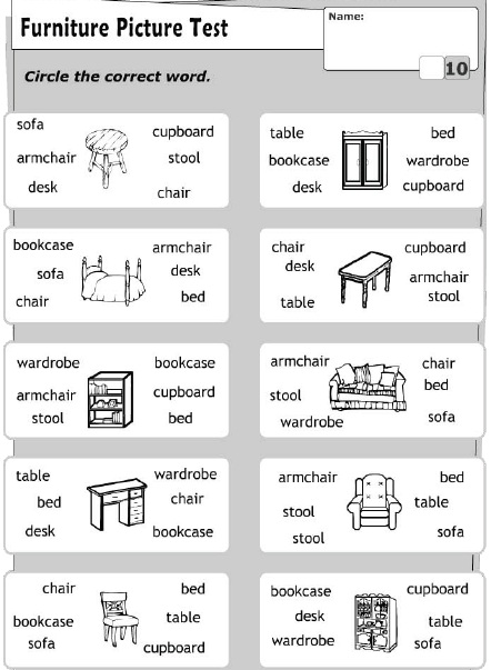 Çocuklar İçin   Doğru Kelimeyi Bul Çalışmaları  