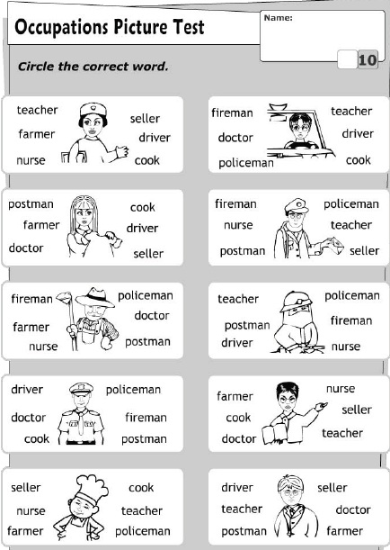 Çocuklar İçin   Doğru Kelimeyi Bul Çalışmaları  