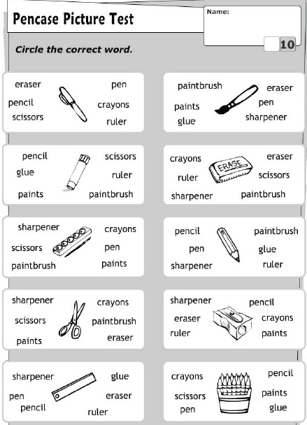 Çocuklar İçin   Doğru Kelimeyi Bul Çalışmaları  