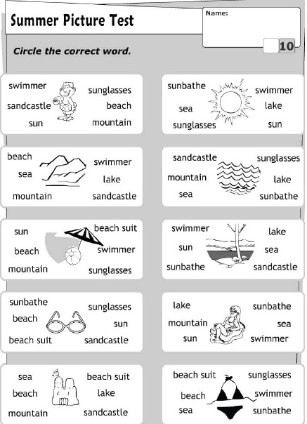 Çocuklar İçin   Doğru Kelimeyi Bul Çalışmaları  