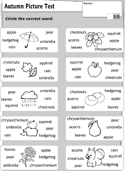 Çocuklar İçin   Doğru Kelimeyi Bul Çalışmaları  