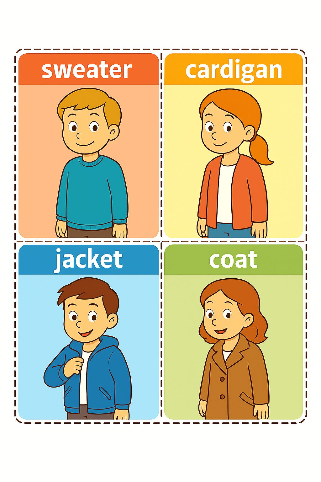 İngilizce Giyim-Aksesuar Flashkart