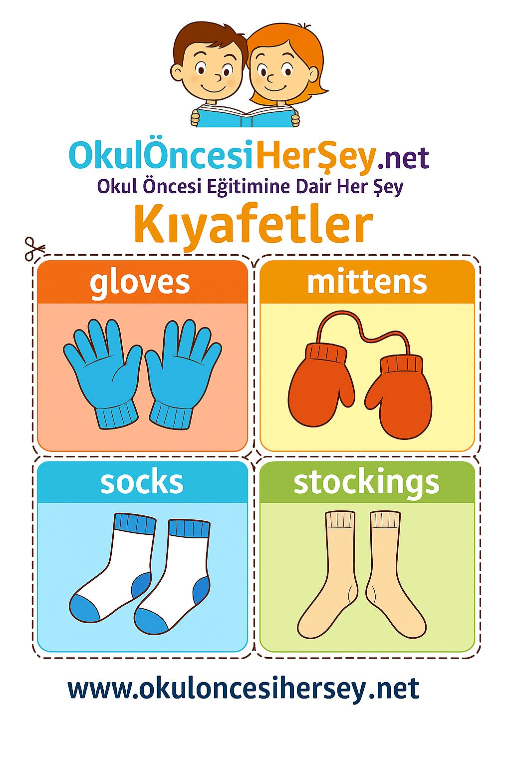 İngilizce Giyim-Aksesuar Flashkart