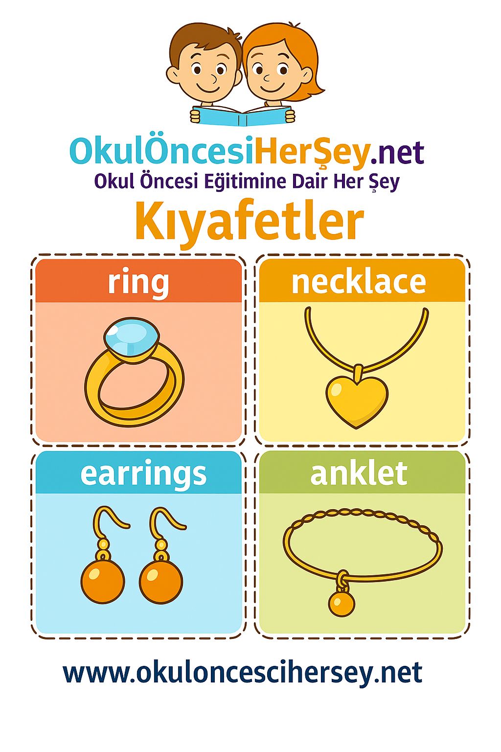 İngilizce Giyim-Aksesuar Flashkart