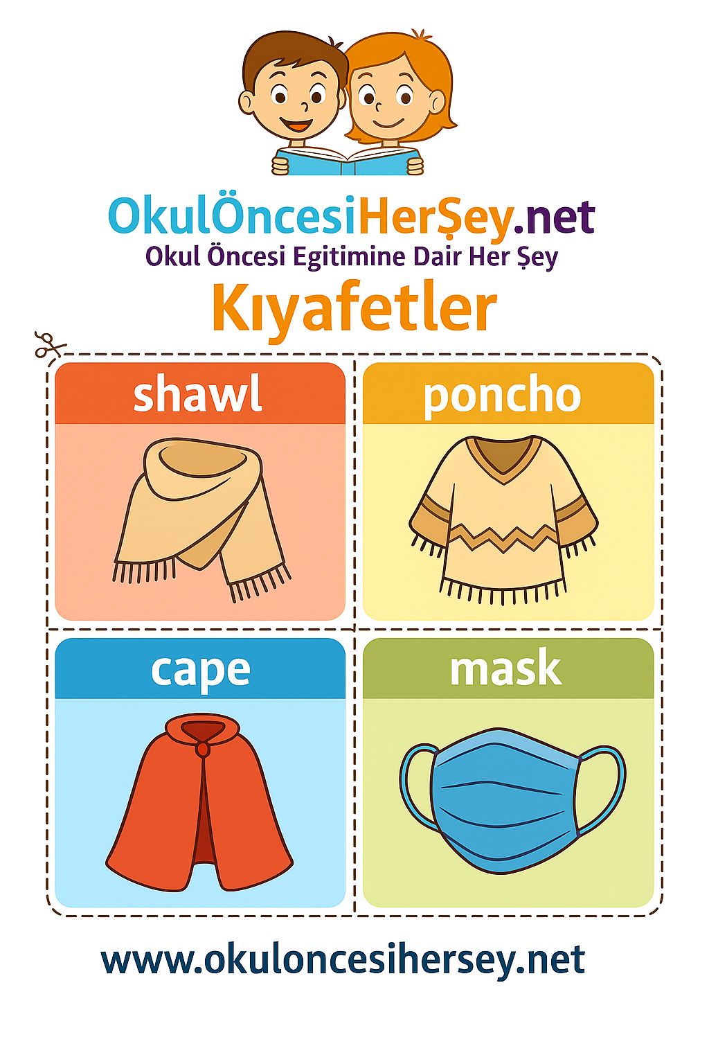 İngilizce Giyim-Aksesuar Flashkart