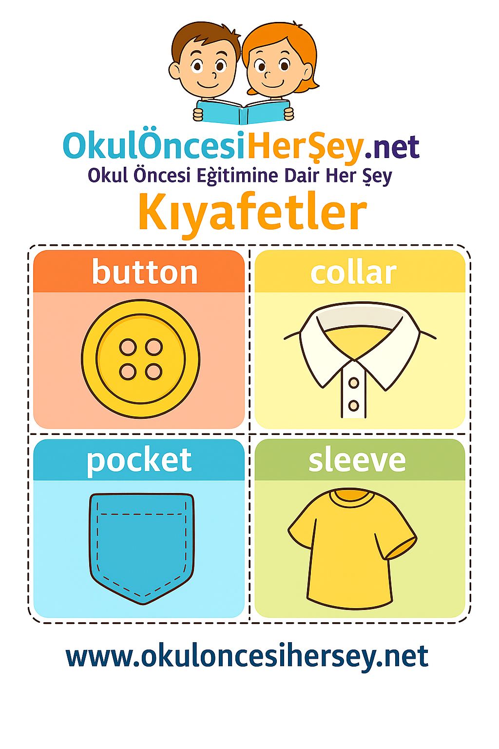 İngilizce Giyim-Aksesuar Flashkart