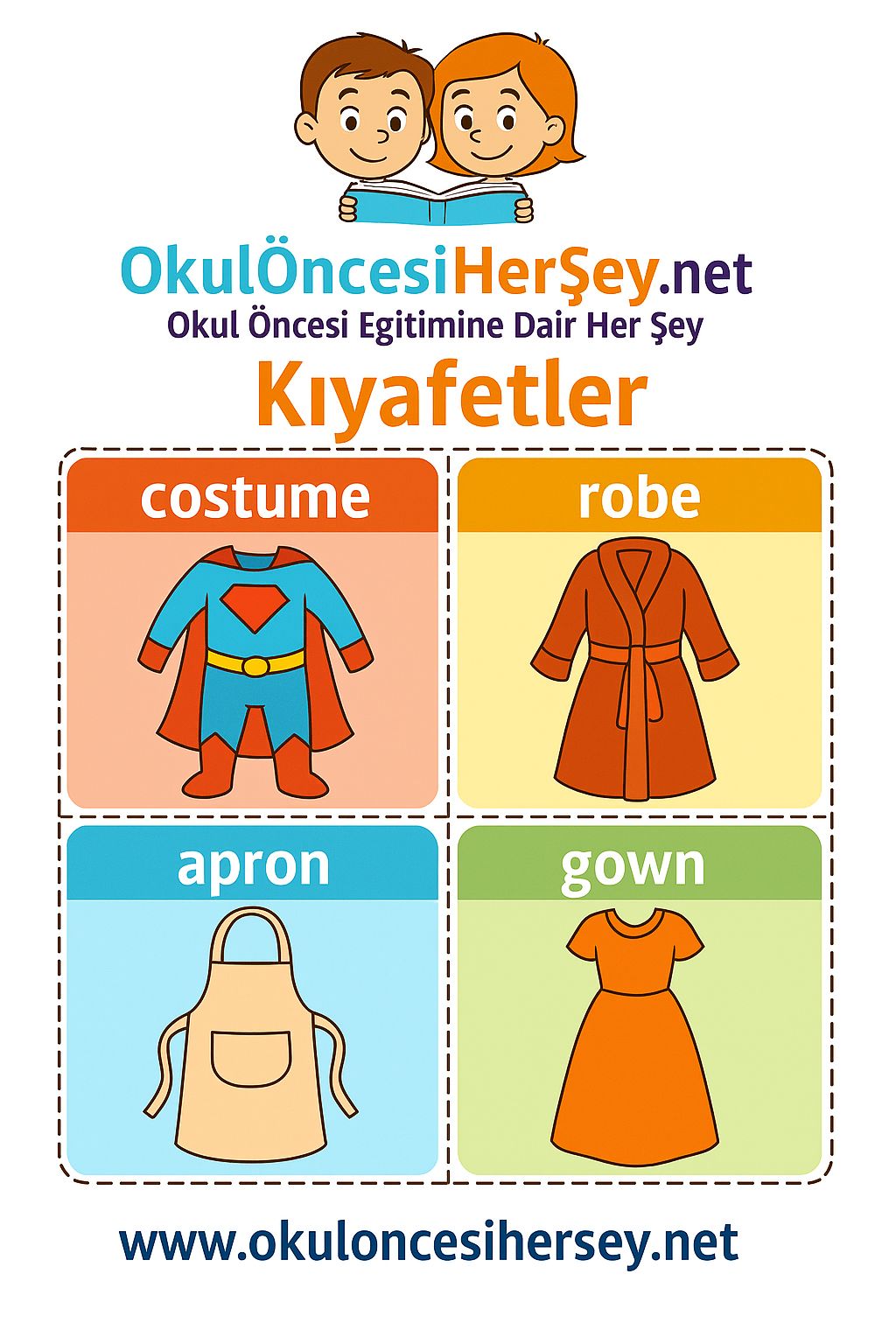 İngilizce Giyim-Aksesuar Flashkart