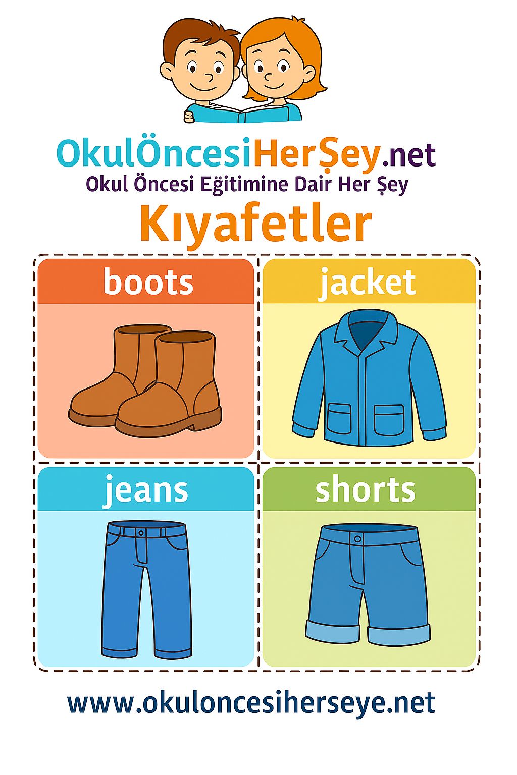 İngilizce Giyim-Aksesuar Flashkart