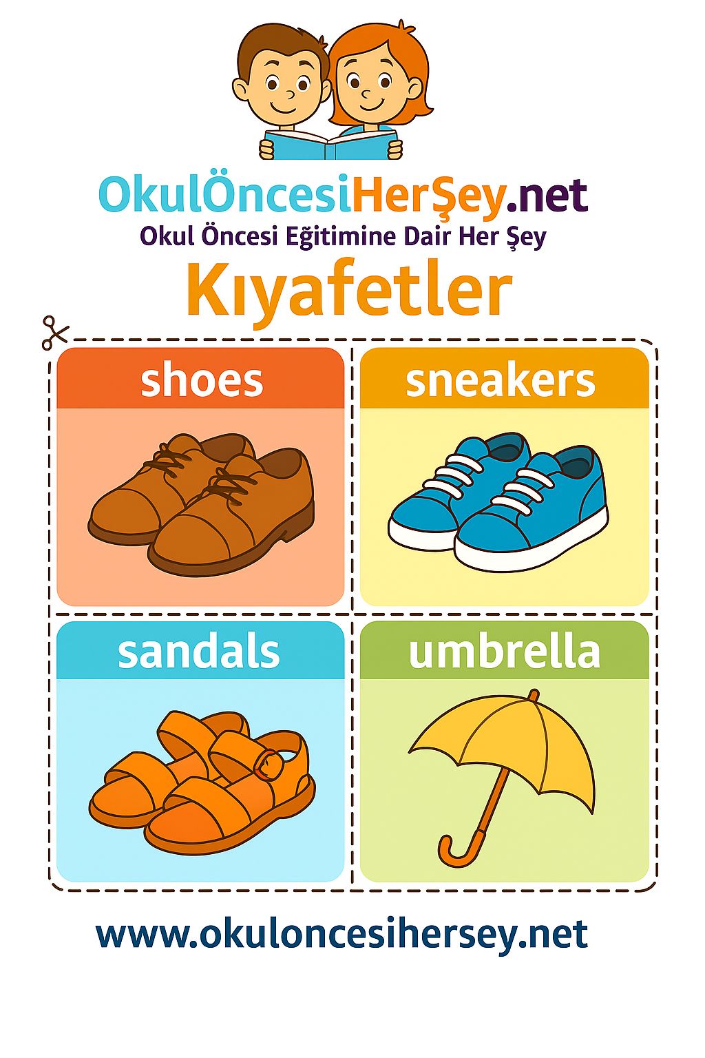 İngilizce Giyim-Aksesuar Flashkart