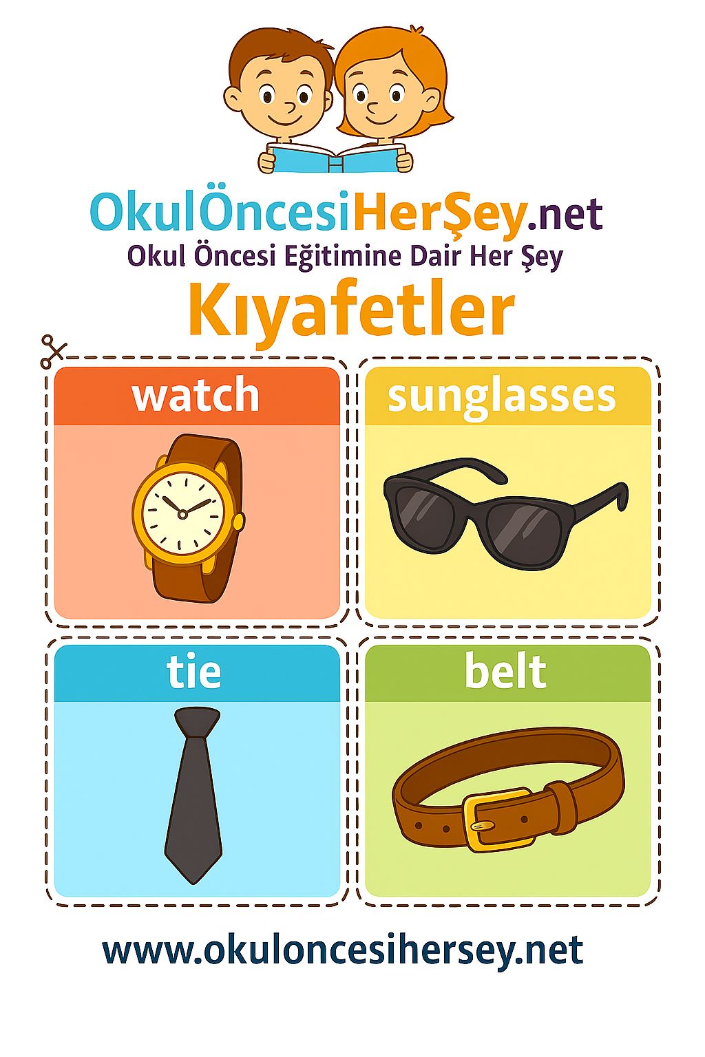 İngilizce Giyim-Aksesuar Flashkart